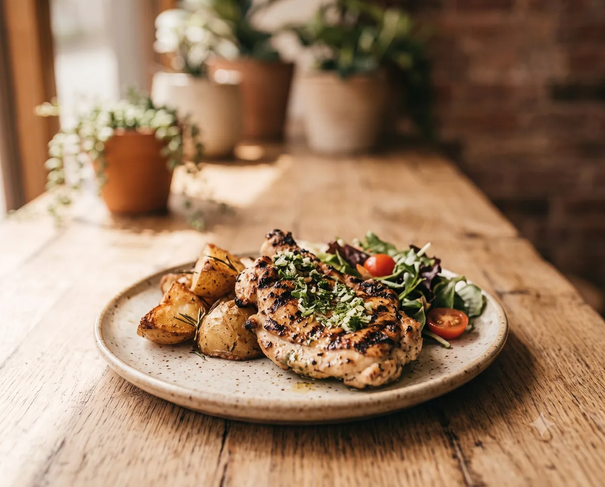 Grilled Chicken Chop at Maneh Cafe