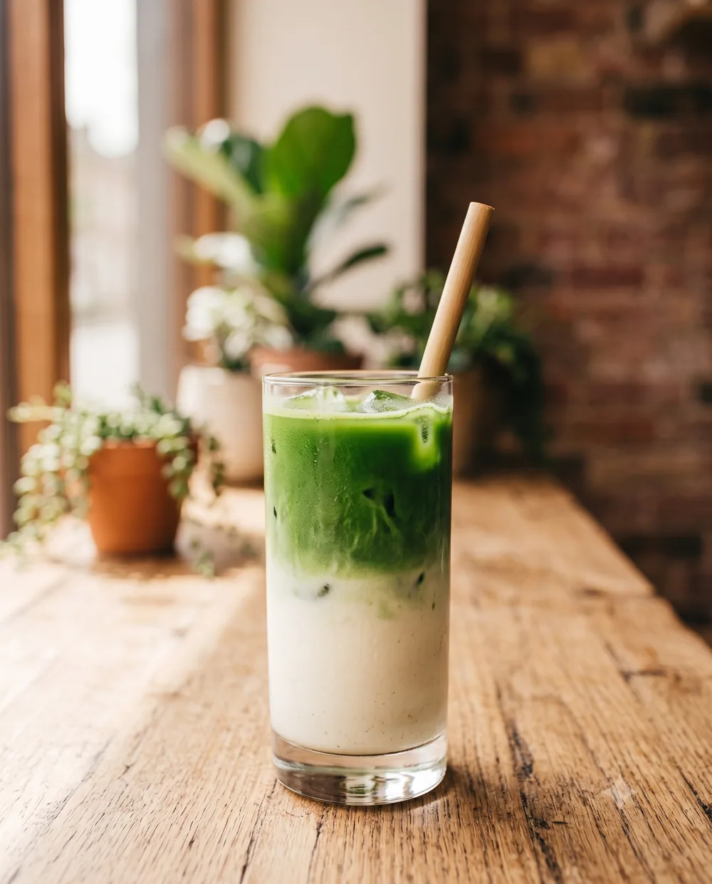 Iced Matcha at Maneh Cafe